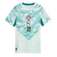 Camiseta Portugal Pedro Neto #18 Segunda Equipación Replica Mundial 2026 para mujer mangas cortas